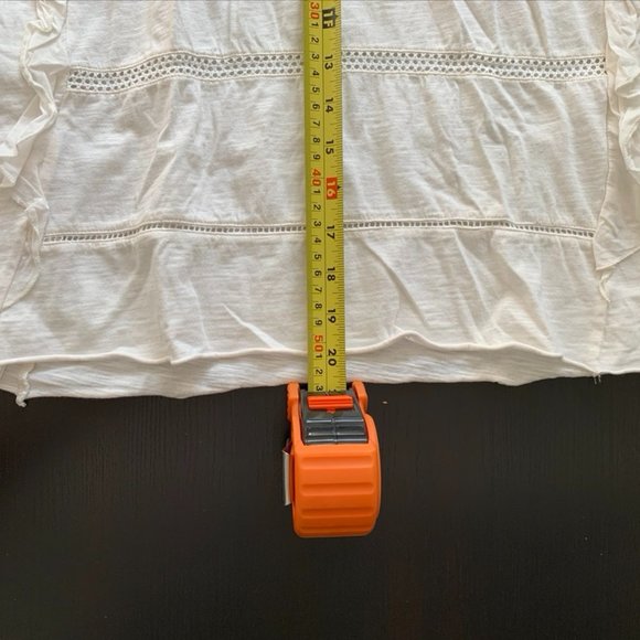 Mango Ruffled tshirt white - Picture 4 of 4